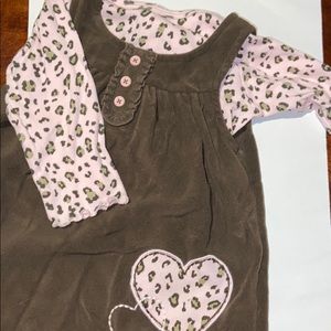 Cheetah Print Dress and Long Sleeve Shirt